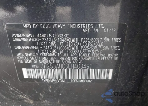 2014 Subaru Forester 2.5I Limited z USA, uszkodzony, nr VIN JF2SJAHC3EH403491